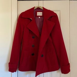 Delia’s Womens Red Peacoat